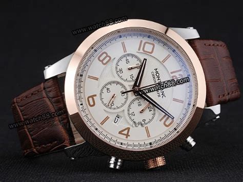 how to spot a fake montblanc timewalker watch|montblanc chronograph.